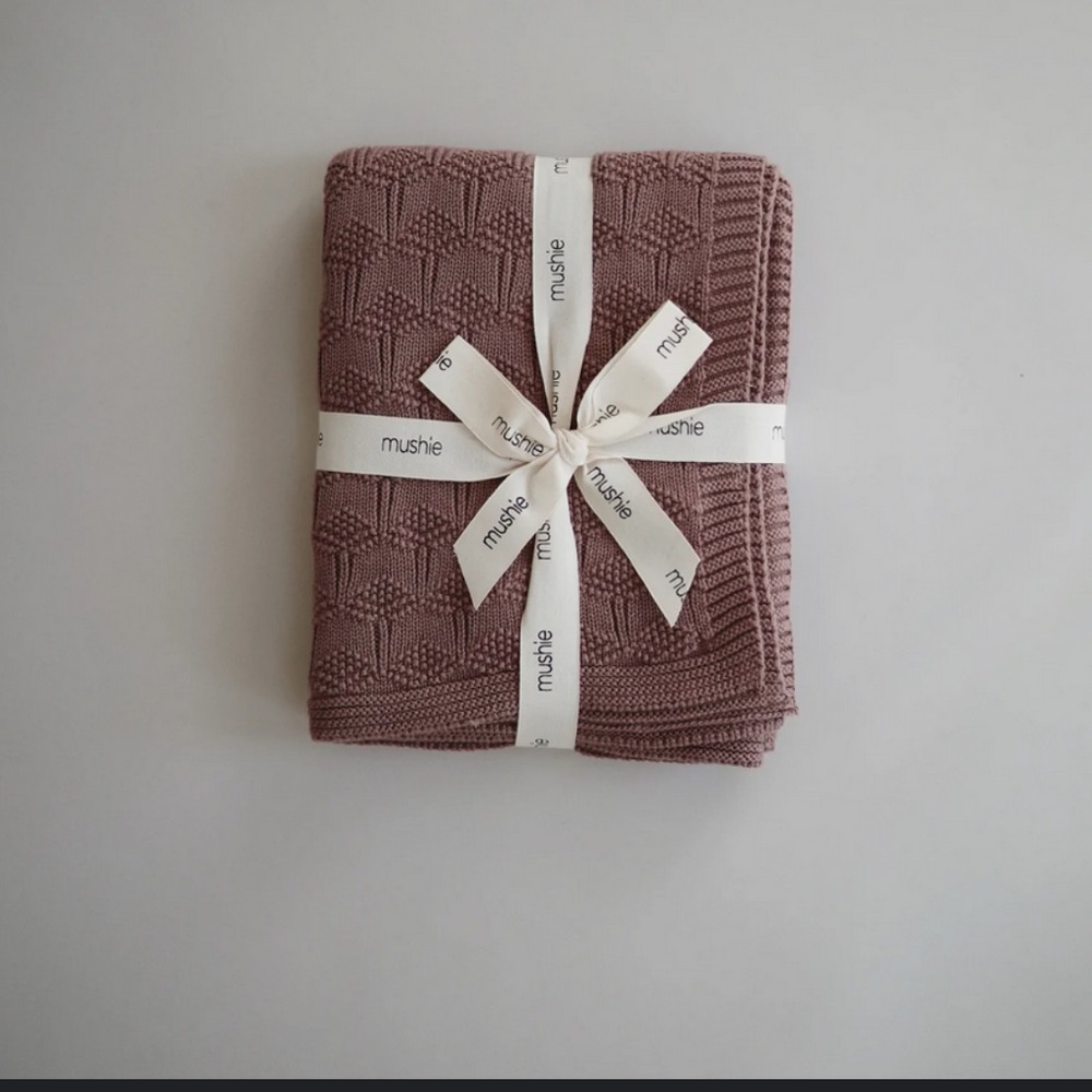 Cozy Mauve baby Blanket.
